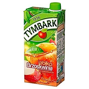 Tymbark Apfel-Pfirsich Getränk - Napoj Tymbark jablko-brzoskwinia 1l