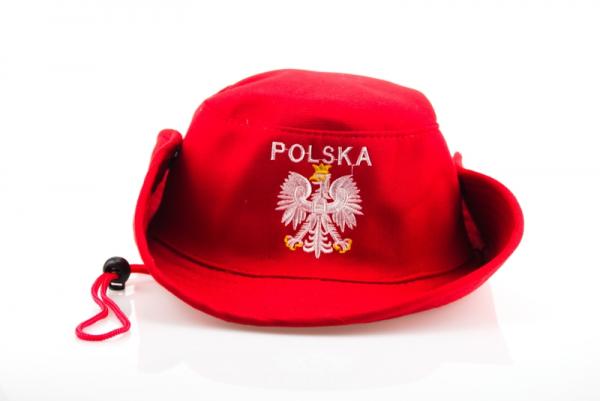 Roter Polenhut mit Adler - Kapelusz Czerwony Polska Orzel