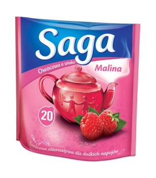 Früchte-Tee mit Himbeer-Geschmack - Herbata malinowa Saga 34g
