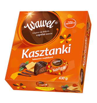 Kakao Pralinen mit Füllung - Czekoladki Kasztanki Wawel 430g