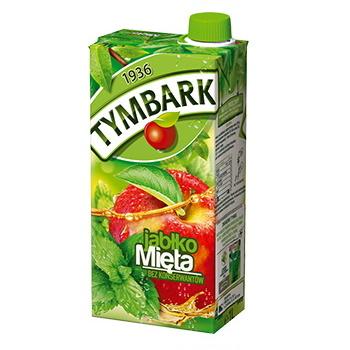 Tymbark Apfel-Minze Getränk - Napoj Tymbark jablko-mieta 1l