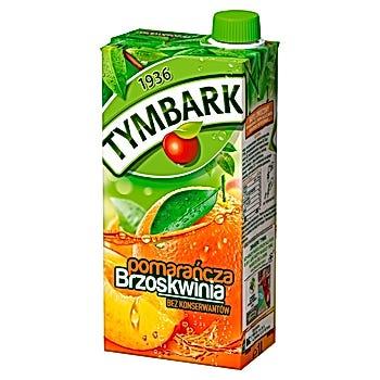 Tymbark Orange-Pfirsich Getränk - Napoj Tymbark pomarancza-brzoskwinia 1l